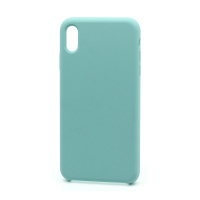 Чехол Silicone Case без лого для Apple iPhone XS Max (044) синий