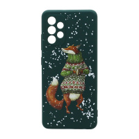 Чехол NEW ERA Winter для Samsung Galaxy A32 4G (005) темно зеленый