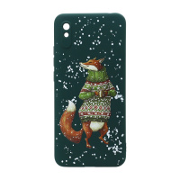 Чехол NEW ERA Winter для Xiaomi Redmi 9A (005) темно зеленый