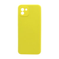 Чехол Silicone Case NEW ERA (накладка/силикон) для Samsung Galaxy A03 желтый