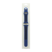Спортивный ремешoк для часов Apple Watch Sport 38/40мм сине-черный (025) (L)