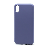 Чехол Silicone Case New Era (накладка/силикон) для Apple iPhone XS Max темно сиреневый