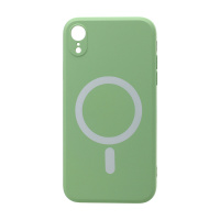 Чехол Magnet для Apple iPhone XR (Soft Touch/MSafe) темно зеленый