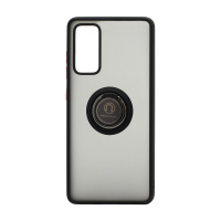 Чехол Shockproof Ring для Samsung Galaxy S20 FE (003) черно-красный