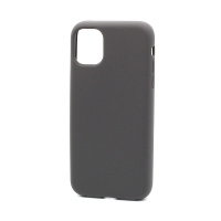 Чехол Silicone Case без лого для Apple iPhone 11/6.1 (полная защита) (022) темно серый