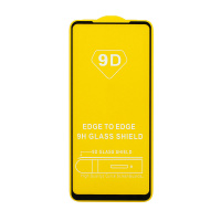 Защитное стекло Full Glass для Samsung Galaxy A21S (A217) черное (Full GC) тех. пак