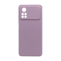 Чехол Silicone Case NEW ERA (накладка/силикон) для Xiaomi Poco X4 Pro 5G сиреневый