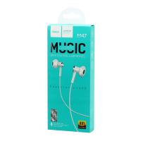 Наушники с микрофоном HOCO M-47 (3.5 mm jack) белые