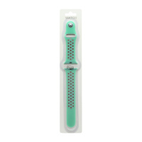 Спортивный ремешoк для часов Apple Watch Sport 38/40мм мятно-серый (028) (L)