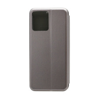 Чехол-книжка BF модельный (силикон/кожа) для Realme C30/C30s/Narzo 50i Prime серебристый