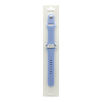 Силиконовый ремешoк для часов Apple Watch 42/44мм голубой (047) (L)