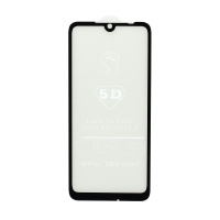 Защитное стекло 6D (T.M) для Xiaomi Redmi Note 7 черное тех. пак