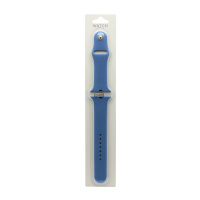Силиконовый ремешoк для часов Apple Watch 42/44мм синий (024) (L)