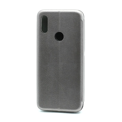 Чехол-книжка BF модельный (силикон/кожа) для Xiaomi Redmi Note 7 серебристый