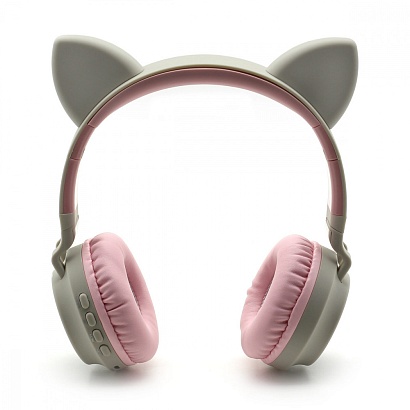 Наушники полноразмерные Bluetooth HOCO W27 Cat Ear серые