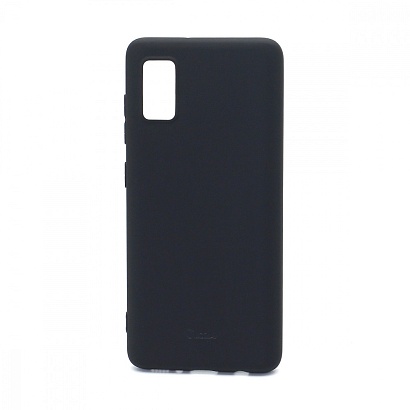 Чехол OU Lovely Fruit для Samsung Galaxy A41 (A415) силикон в блистере матовый черный