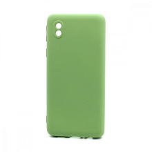 Чехол Silicone Case NEW ERA (накладка/силикон) для Samsung Galaxy A01 Core зеленый