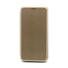 Чехол-книжка BF модельный (силикон/кожа) для Huawei Honor 10 Lite золотистый