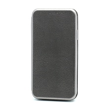 Чехол-книжка BF модельный (силикон/кожа) для Apple iPhone 11/6.1 серебристый