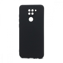 Чехол Silicone Case NEW ERA (накладка/силикон) для Xiaomi Redmi Note 9 черный