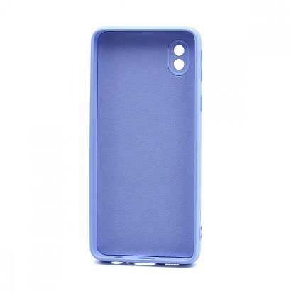 Чехол Silicone Case NEW ERA (накладка/силикон) для Samsung Galaxy A01 Core голубой