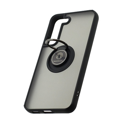 Чехол Shockproof Ring для Samsung Galaxy S22 (003) черно-красный
