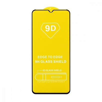 Защитное стекло Full Glass для Samsung Galaxy A03 Core черное (Full GC) тех. пак