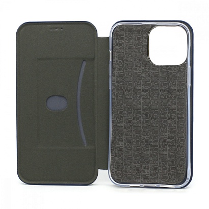 Чехол-книжка BF модельный (силикон/кожа) для Apple iPhone 13 Pro Max/6.7 синий