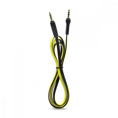 Кабель AUX (3,5 mm jack) Borofone BL6 (100см) желтый