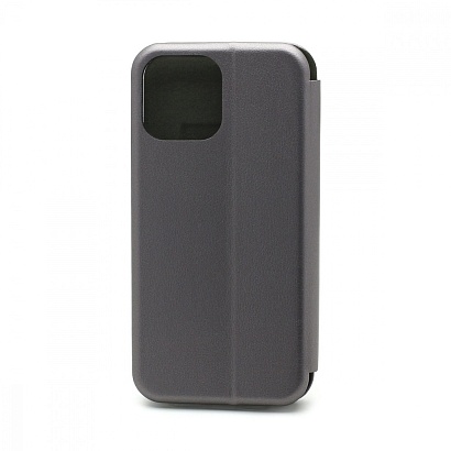 Чехол-книжка BF модельный (силикон/кожа) для Apple iPhone 13 Pro Max/6.7 серебристый