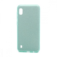 Чехол Fashion с блестками силикон-пластик для Samsung Galaxy A10 зеленый