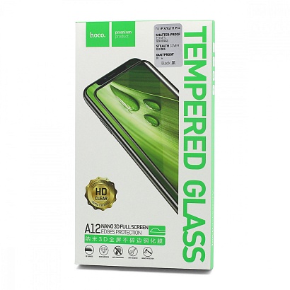Защитное стекло HOCO A12 Nano 3D Full Screen для Apple iPhone 11 Pro/X/XS черное