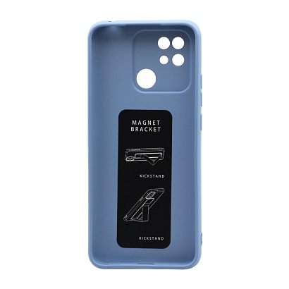 Чехол Magnetic Stend 2 для Xiaomi Redmi 10C (008) голубой