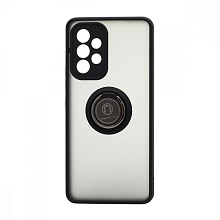 Чехол Shockproof Ring для Samsung Galaxy А53 (003) черно-красный