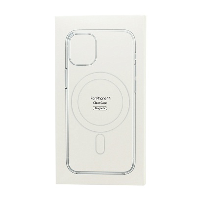 Чехол Clear Case для Apple iPhone 14/6.1 MSafe прозрачный