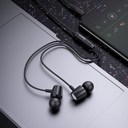 Наушники с микрофоном HOCO M-88 (3.5 mm jack) черные