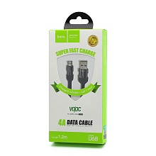 Кабель USB - Micro USB HOCO U68 (4А, 120см) черный