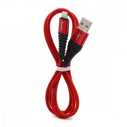 Кабель USB - Lightning HOCO X38 "Cool Charging" (2.4А, 100см) красный