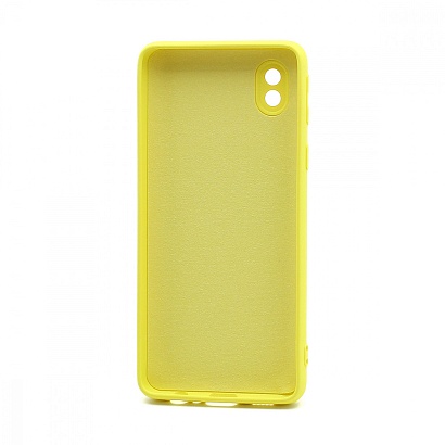 Чехол Silicone Case NEW ERA (накладка/силикон) для Samsung Galaxy A01 Core желтый