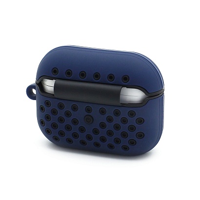 Чехол для наушников AirPods Pro силиконовый Sports сине-черный