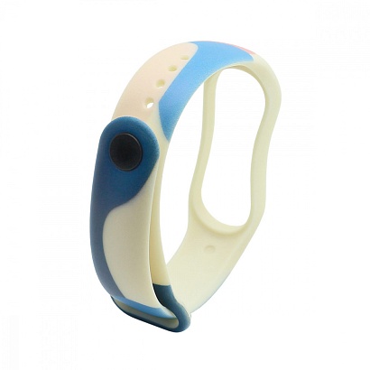 Силиконовый ремешок с принтом для Xiaomi Mi Band 7 (03)