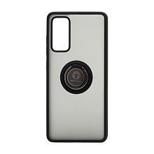 Чехол Shockproof Ring для Samsung Galaxy S20 FE (003) черно-красный