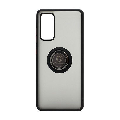Чехол Shockproof Ring для Samsung Galaxy S20 FE (003) черно-красный