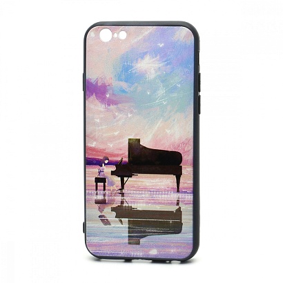 Чехол EDIVIA 3D Print (накладка/силикон-пластик) для iPhone 6/6S (076)