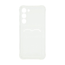 Чехол с кармашком для Samsung Galaxy S23 Plus прозрачный (001)