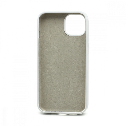 Чехол Silicone Case без лого для Apple iPhone 13/6.1 (полная защита) (009) белый