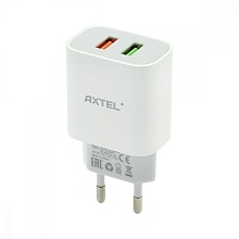 СЗУ с выходом USB AXTEL (2USB/2.4A) белое