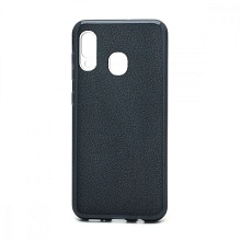 Чехол Fashion с блестками силикон-пластик для Samsung Galaxy A20/A30 черный