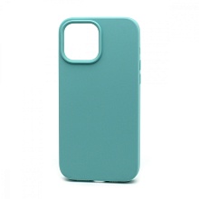 Чехол Silicone Case без лого для Apple iPhone 13 Pro Max/6.7 (полная защита) (021) голубой
