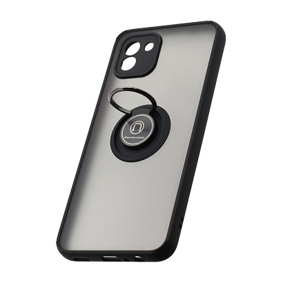 Чехол Shockproof Ring для Samsung Galaxy A03 (003) черно-красный